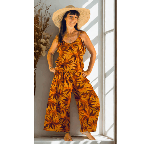 ensemble top et pantalon en lin