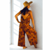 ENSEMBLE DEUX PIECES ; TOP ET PANTALON