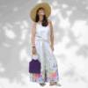 sac à main macramé violet