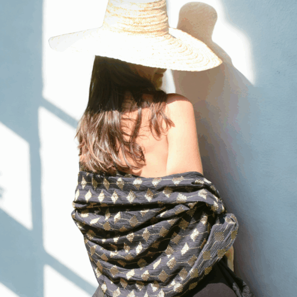 étole jacquard artisanale