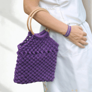 SAC MACRAME FAIT MAIN