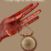 Collier en laiton doré style mandala