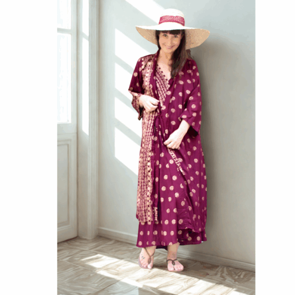 KIMONO BOHÉME EN COTON LEGER
