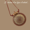 Collier en laiton doré style mandala