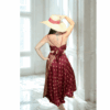 ENSEMBLE JUPE ET HAUT: JUPE EVASEE ET TOP COURT