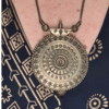 Collier en laiton doré style mandala