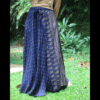 Jupe bohème chic en coton bleu léger. Une tenue stylée et confortable