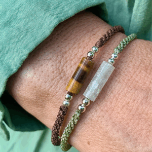 Bracelets Femme : choisissez votre duo idéal ! Aventurine et Oeil de tigre, Aventurine et Quartz Rose, Aventurine et Quartz Rutilé